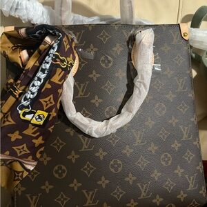 Louis Vuitton Brown Monogram Square Tote